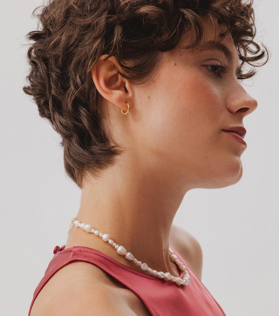 Classic Hoop Earrings in Gold