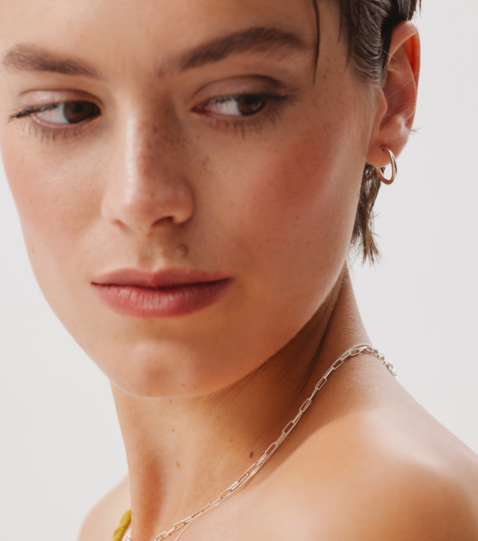 Classic Hoop Earrings in Silver
