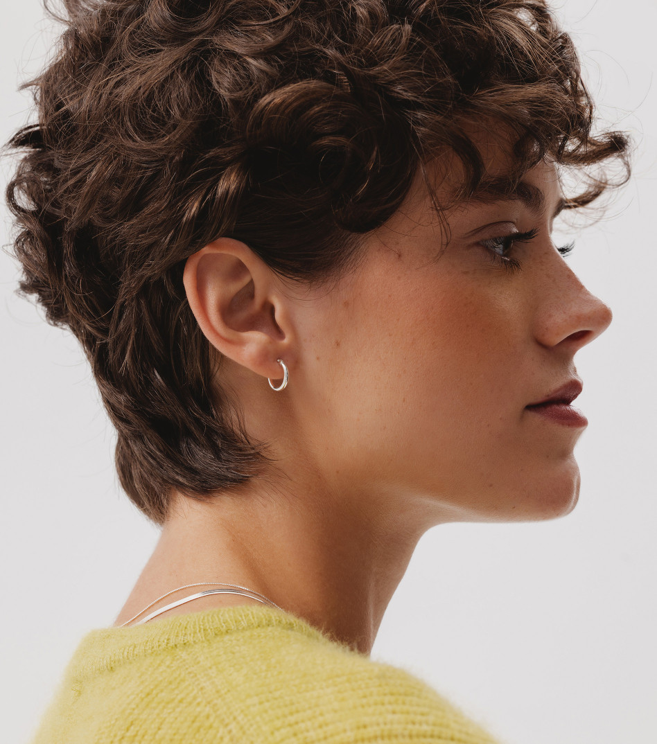 Classic Hoop Earrings in Silver