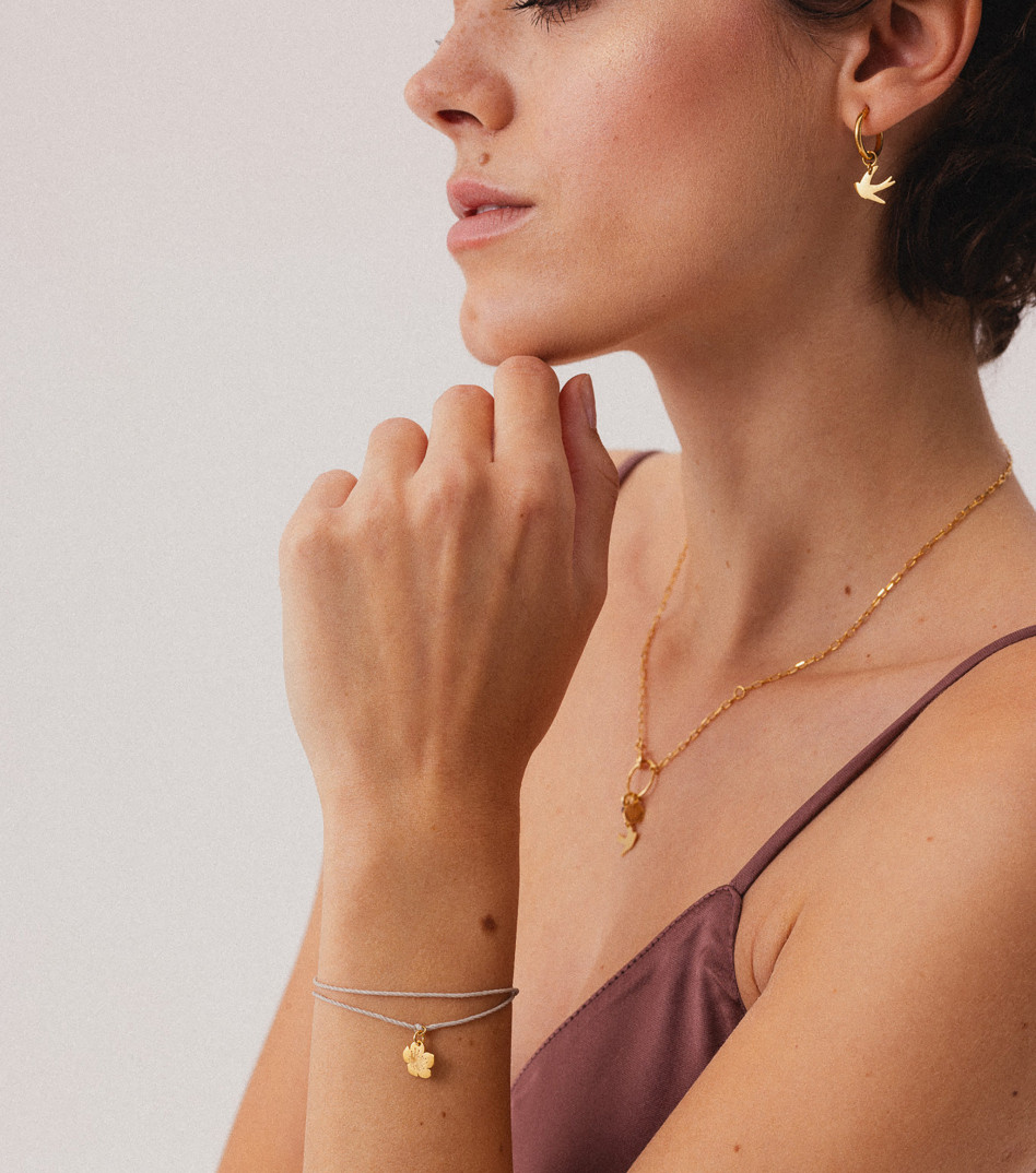 Be Natural Cord Bracelet in Gold