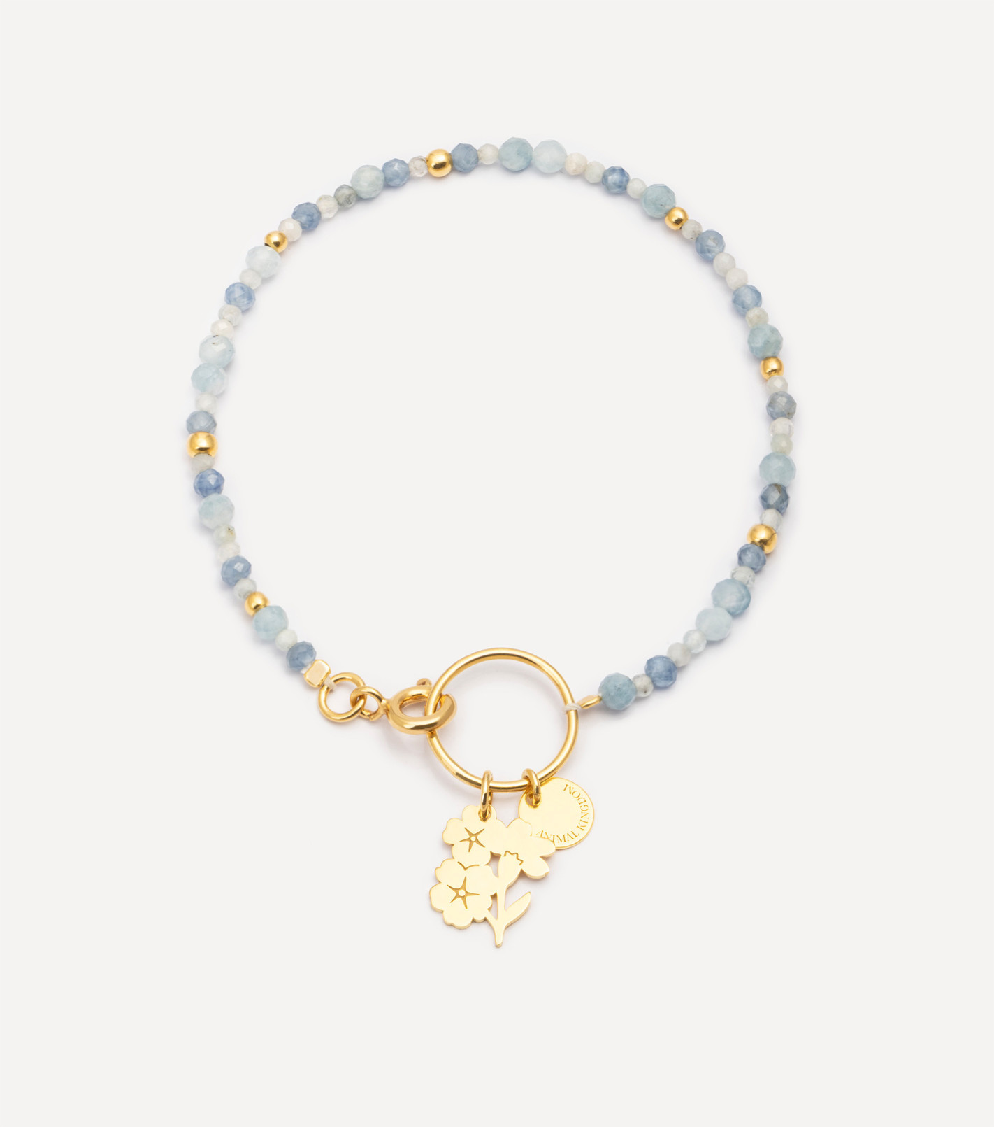 Natural Beauty Gemstone Bracelet in Gold