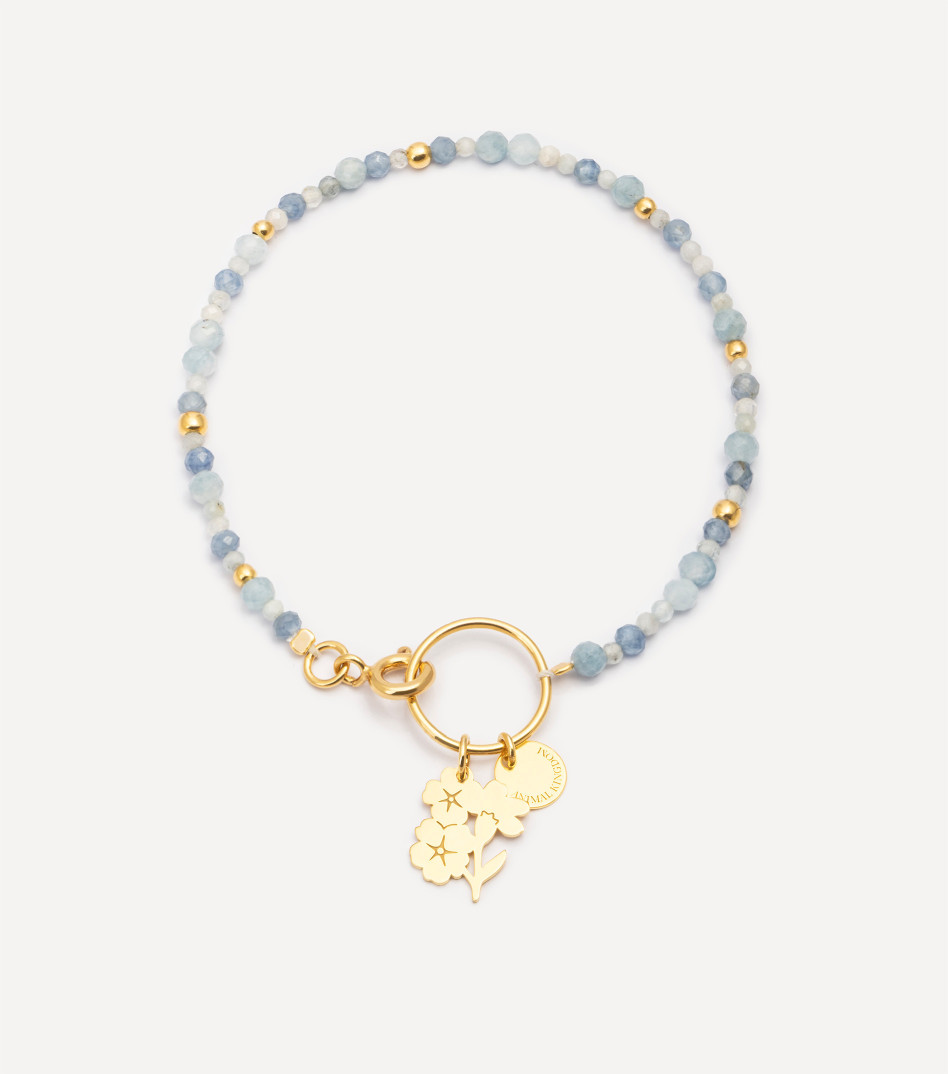 Natural Beauty Gemstone Bracelet in Gold