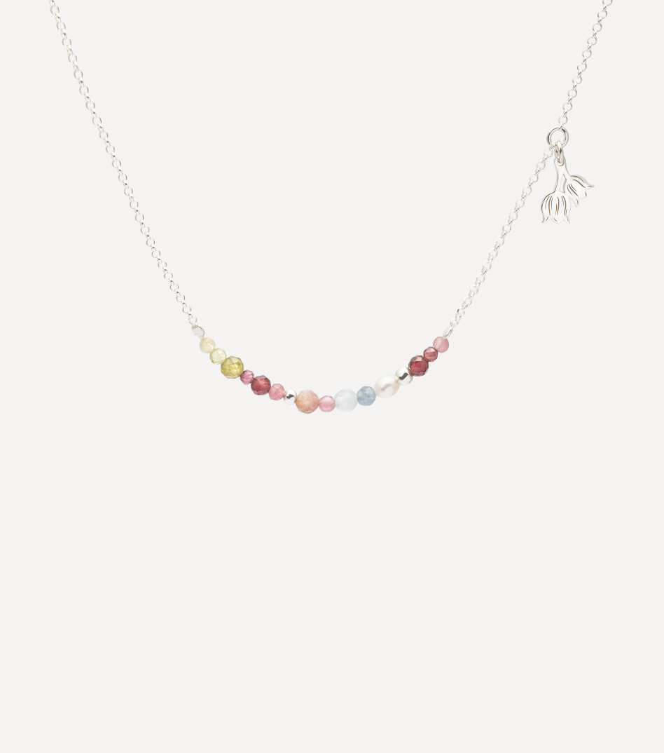 Inner Bloom Necklace in Silver