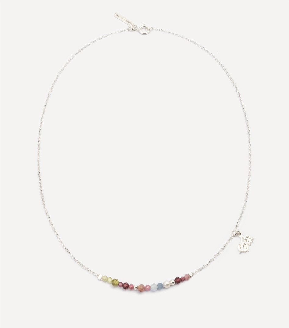 Inner Bloom Necklace in Silver
