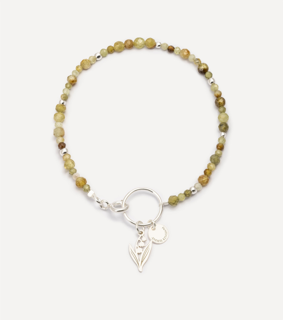 Natural Beauty Gemstone Bracelet in Silver