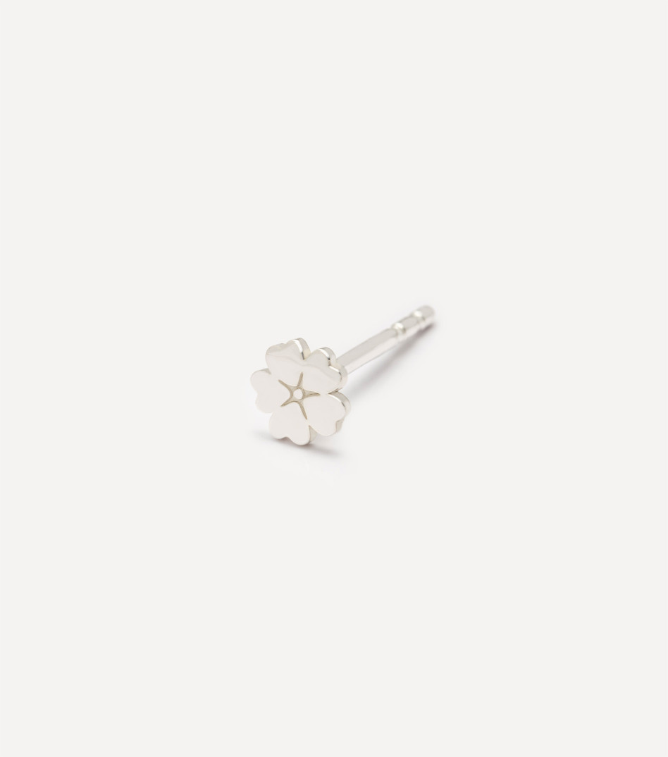 Inner Bloom Mini Stud Earring in Silver