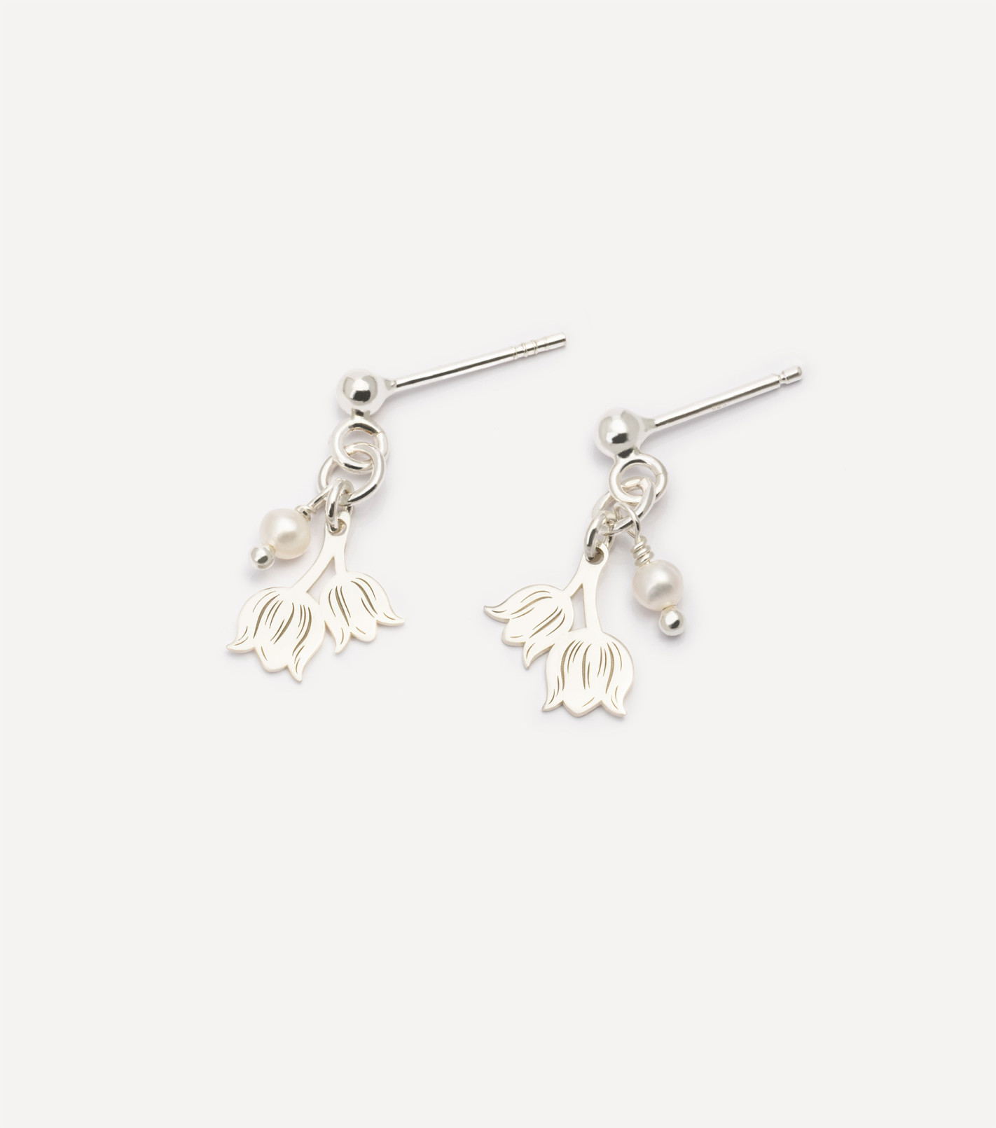 Inner Bloom Earrings in Silver