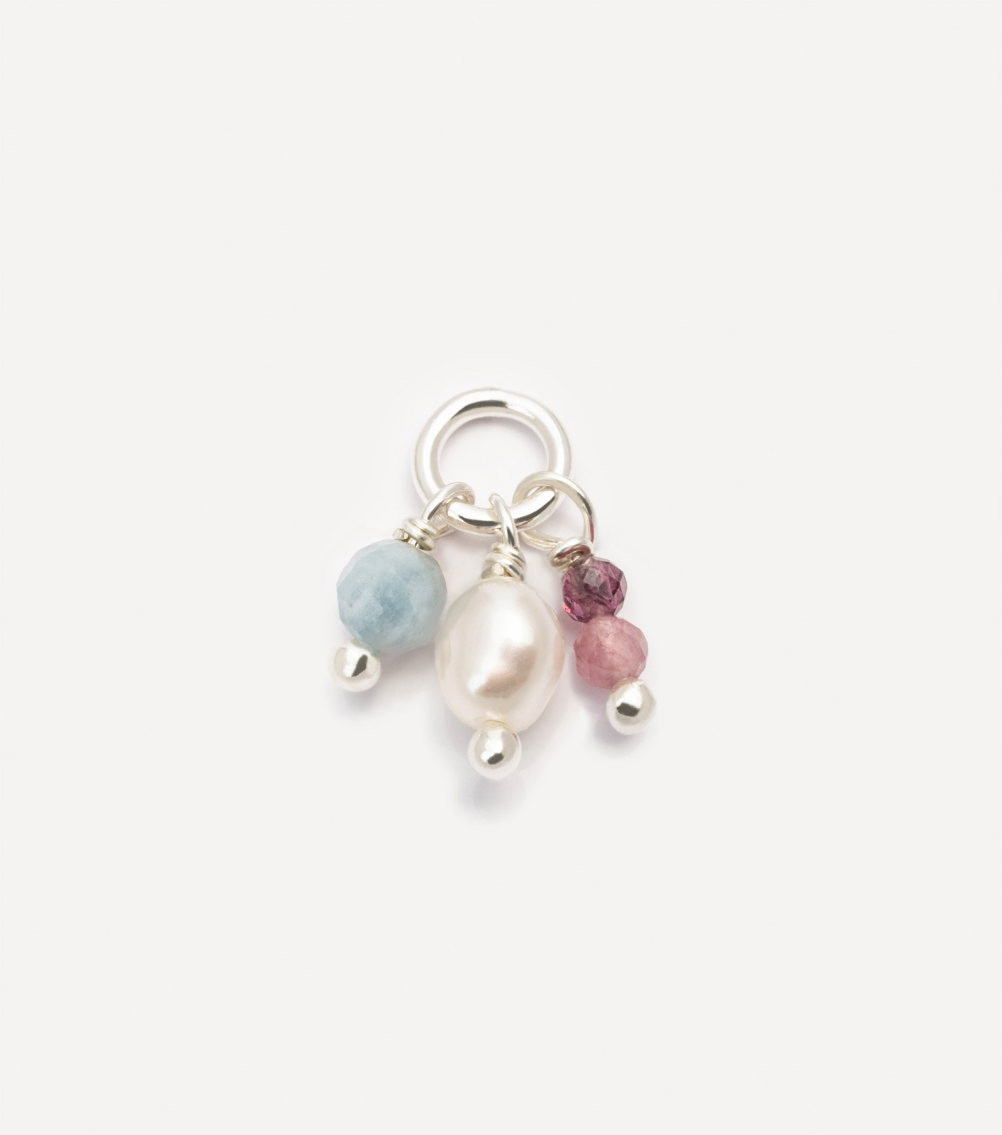 Natural Beauty Gemstone Pendant in Silver