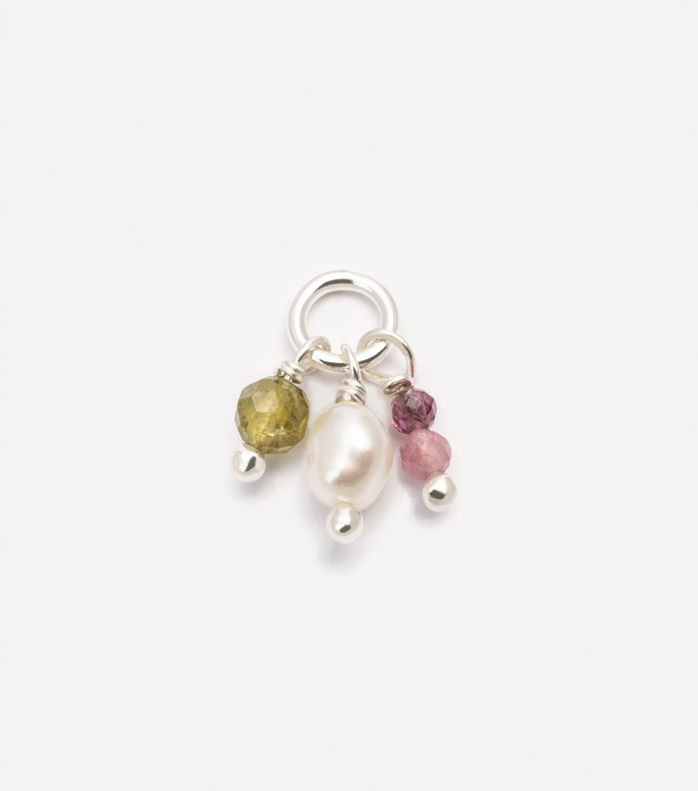 Natural Beauty Gemstone Pendant in Silver