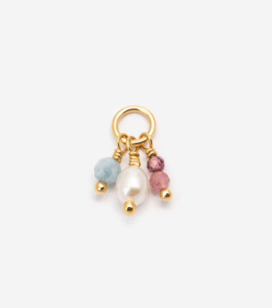 Natural Beauty Gemstone Pendant in Gold