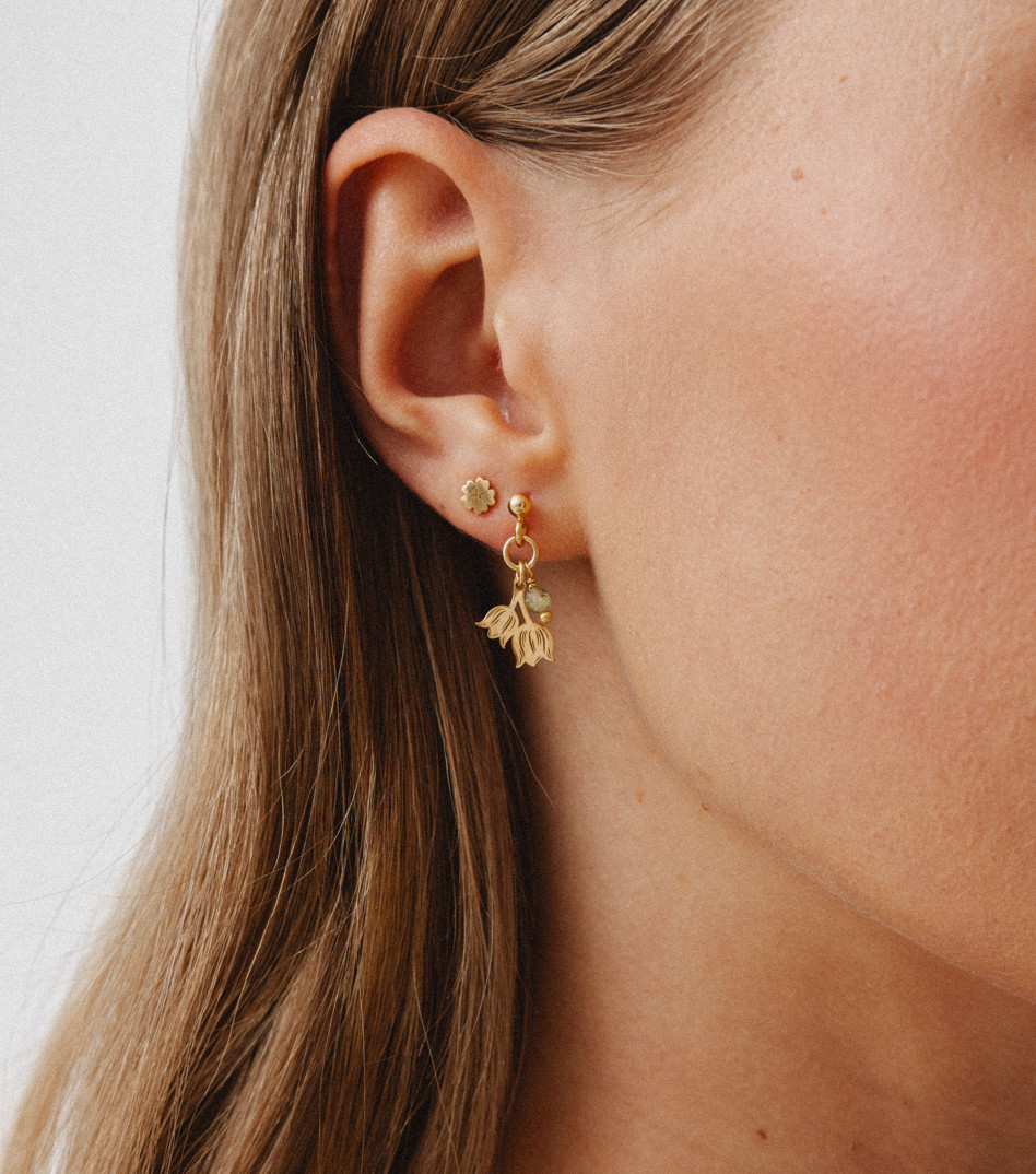 Inner Bloom Earrings in Gold