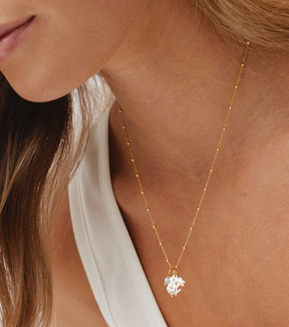 Spring Blossom Pendant in Gold