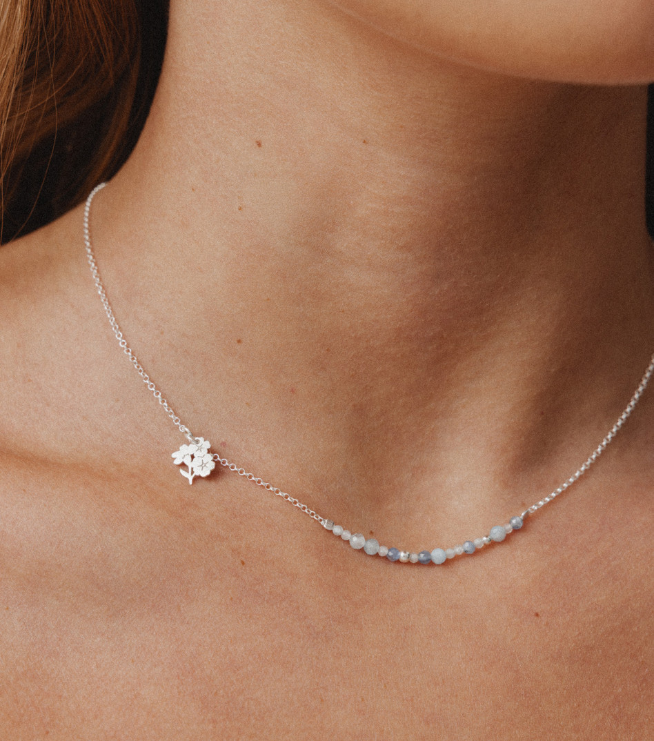 Inner Bloom Necklace in Silver