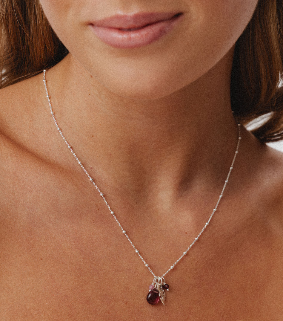 Spring Blossom Necklace in Silver