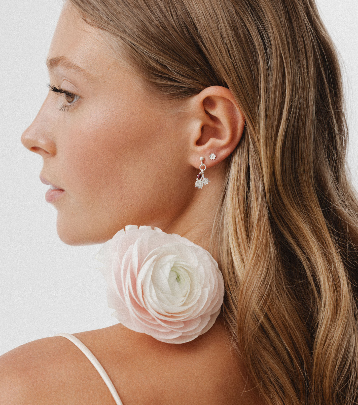 Inner Bloom Earrings in Silver