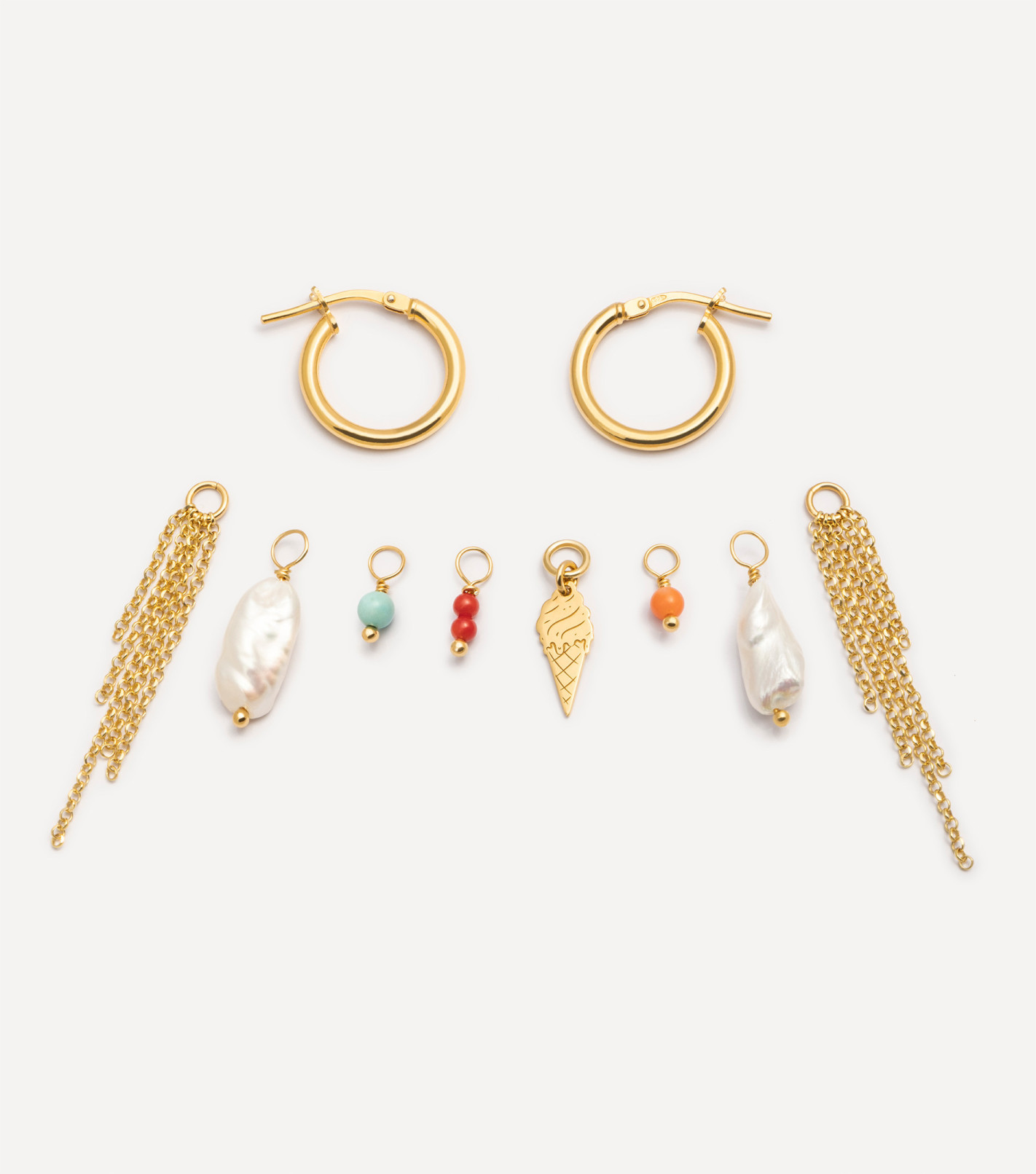 Dolce Salento Hoop Earrings in Gold