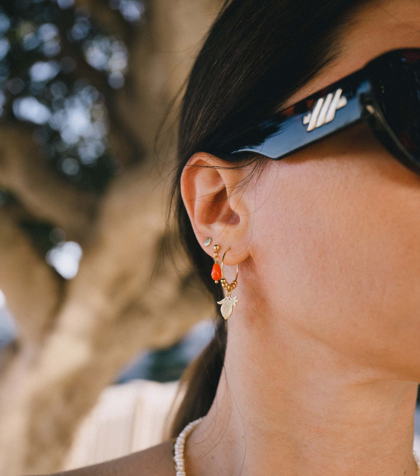 Ciao Bella Hoop Earrings in Gold