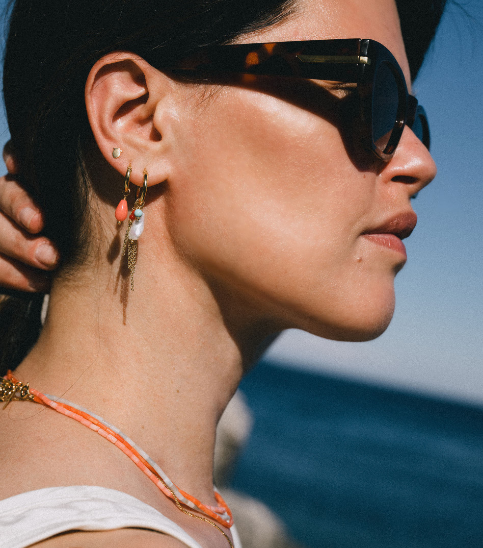 Dolce Salento Hoop Earrings in Gold