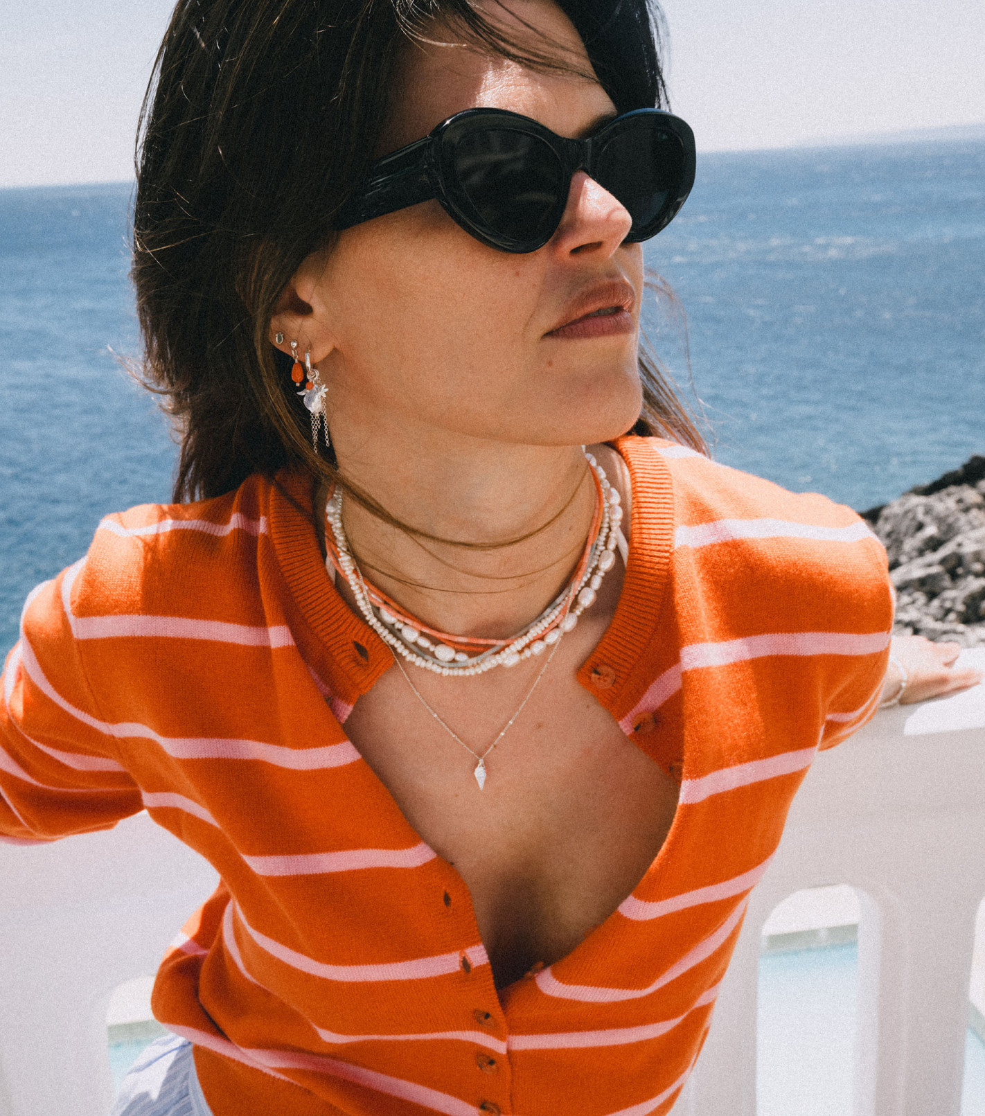 Dolce Salento Hoop Earrings in Silver