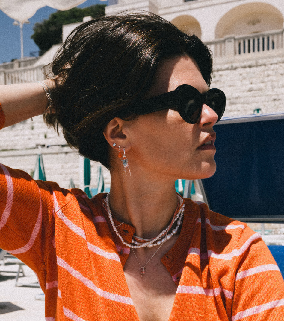 Dolce Salento Hoop Earrings in Silver